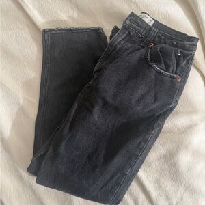 Abercrombie & Fitch Dark Wash Ankle Straight Jeans